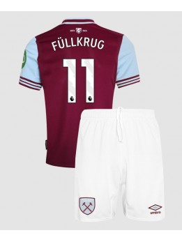 Detské Futbalové oblečenie West Ham United Niclas Fullkrug #11 2024-25 Krátky Rukáv - Domáci (+ trenírky)